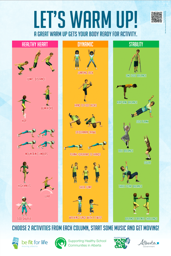 Let S Warm Up Poster Be Fit For Life